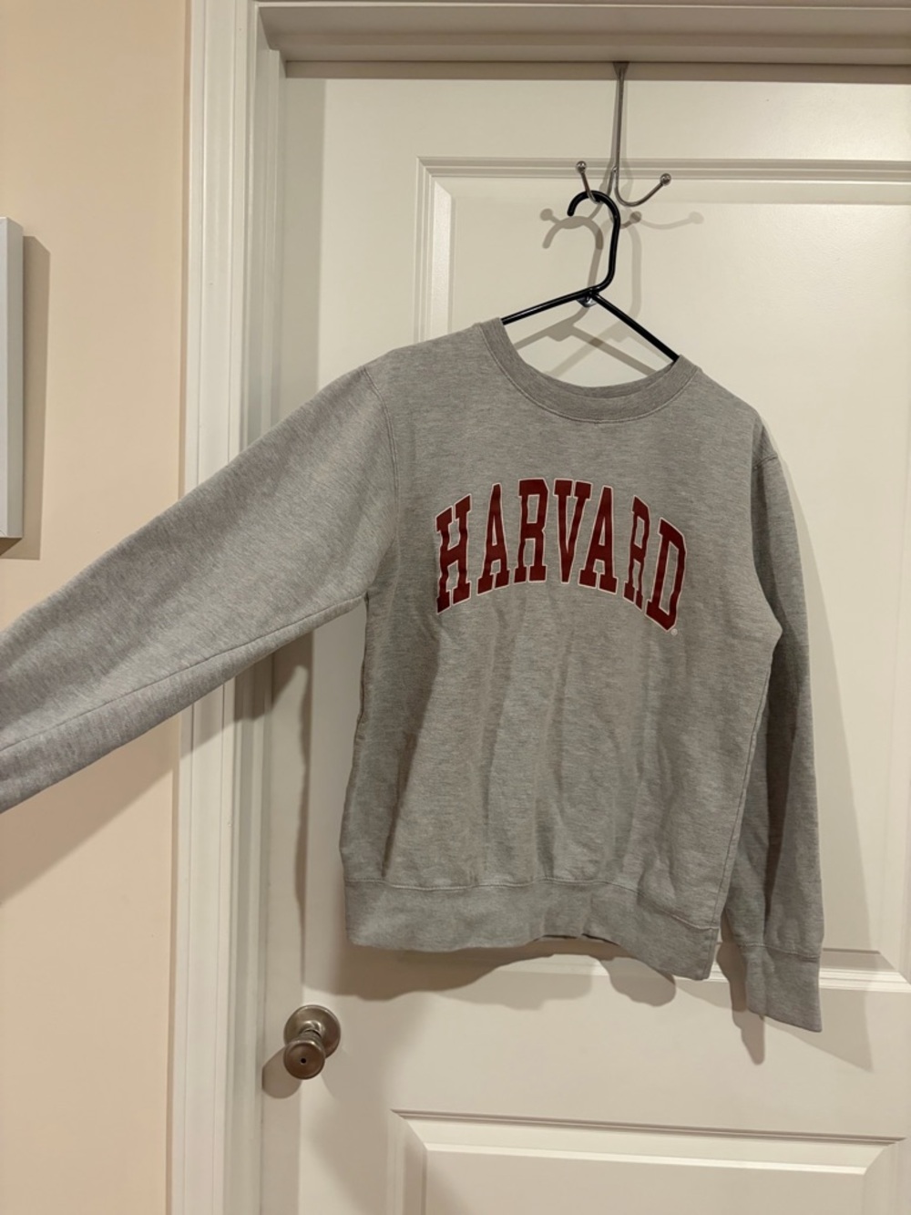 Harvard Crewneck Sweatshirt Gray Graphic Pullover Size Medium